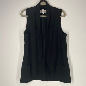 Daniel Rainn Elegant Black Sleeveless Vest women’s L